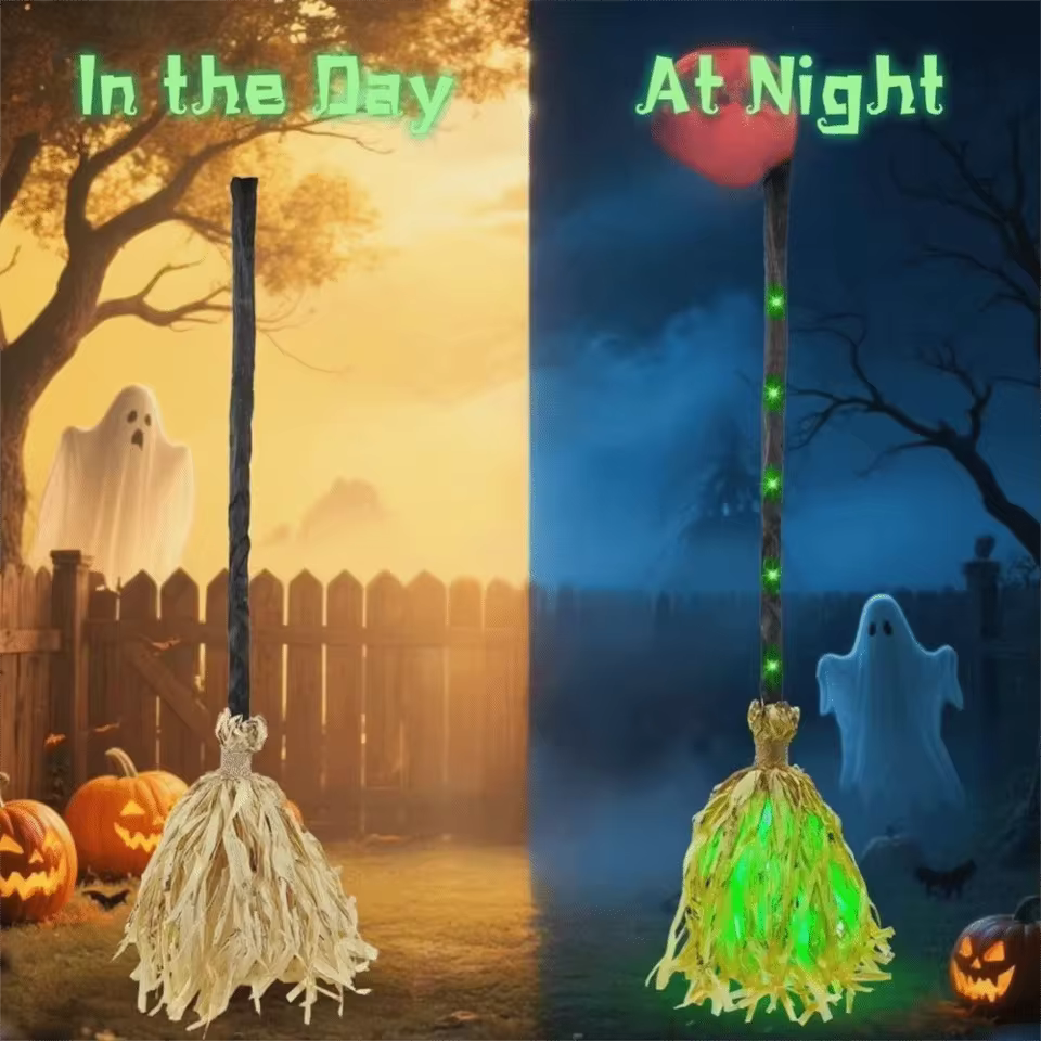 BroomGlow™ Animated Glowing Witch Broom