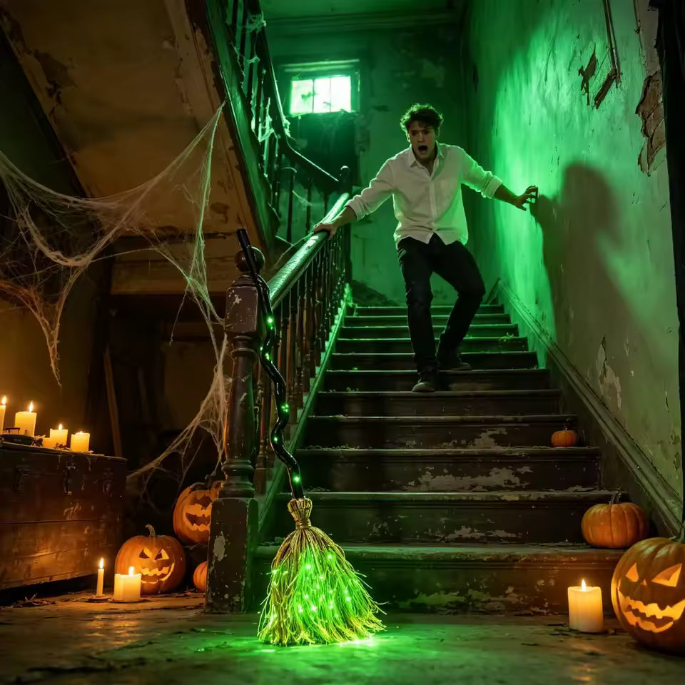 BroomGlow™ Animated Glowing Witch Broom